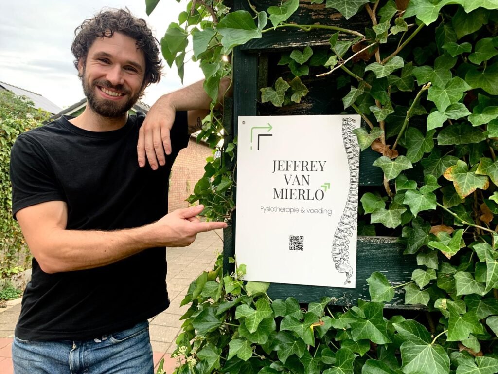 Jeffrey van Mierlo - Fysiotherapeut Warnsveld - praktijkbord